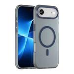 For iPhone 17 Air MagSafe Frosted Translucent TPU + PC Full Coverage Phone Case(Dark Blue)