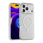 For iPhone 17 Pro Max MagSafe Frosted Translucent TPU + PC Full Coverage Phone Case(White)