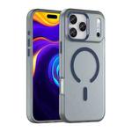For iPhone 17 Pro Max MagSafe Frosted Translucent TPU + PC Full Coverage Phone Case(Dark Blue)