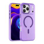 For iPhone 17 Pro Max MagSafe Frosted Translucent TPU + PC Full Coverage Phone Case(Dark Purple)