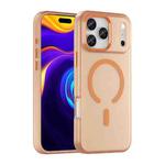 For iPhone 17 Pro Max MagSafe Frosted Translucent TPU + PC Full Coverage Phone Case(Orange)