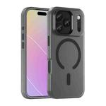 For iPhone 17 Pro MagSafe Frosted Translucent TPU + PC Full Coverage Phone Case(Black)