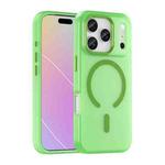 For iPhone 17 Pro MagSafe Frosted Translucent TPU + PC Full Coverage Phone Case(Green)