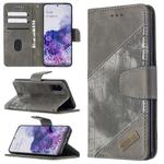 For Samsung Galaxy S20 Matching Color Crocodile Texture Horizontal Flip PU Leather Case with Wallet & Holder & Card Slots(Grey)