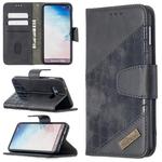 For Samsung Galaxy S10e Matching Color Crocodile Texture Horizontal Flip PU Leather Case with Wallet & Holder & Card Slots(Black)