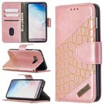 For Samsung Galaxy S10e Matching Color Crocodile Texture Horizontal Flip PU Leather Case with Wallet & Holder & Card Slots(Rose Gold)