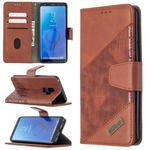 For Samsung Galaxy  S9 Plus Matching Color Crocodile Texture Horizontal Flip PU Leather Case with Wallet & Holder & Card Slots(Brown)
