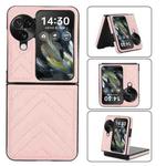 For OPPO Find N3 Flip V-shaped Folding Phone Case(Pink)