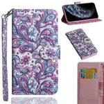 For iPhone 11 Pro 3D Painting Pattern Horizontal Flip TPU + PU Leather Case with Holder & Card Slots & Wallet & Lanyard(Spiral Pattern)