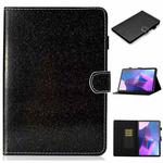 For Lenovo Tab P11 Gen2 /Xiaoxin Pad Plus 2023 Varnish Glitter Powder Smart Leather Tablet Case(Black)