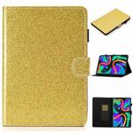 For Lenovo Tab M11/ Xiaoxin Pad 11 2024 Varnish Glitter Powder Smart Leather Tablet Case(Yellow)