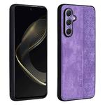 For Samsung Galaxy A35 5G AZNS 3D Embossed Skin Feel Phone Case(Purple)