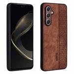 For Samsung Galaxy A55 5G AZNS 3D Embossed Skin Feel Phone Case(Brown)