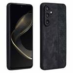 For Samsung Galaxy S24+ 5G AZNS 3D Embossed Skin Feel Phone Case(Black)