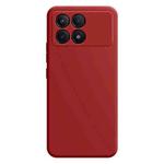 For Xiaomi Redmi K70 Pro Imitation Liquid Silicone Phone Case(Dark Red)