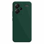 For Xiaomi Redmi Note 13 Pro+ Imitation Liquid Silicone Phone Case(Dark Green)