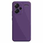 For Xiaomi Redmi Note 13 Pro+ Imitation Liquid Silicone Phone Case(Dark Purple)