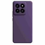 For Xiaomi 14 Pro Imitation Liquid Silicone Phone Case(Dark Purple)