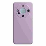 For Huawei Mate 60 Imitation Liquid Silicone Phone Case(Light Purple)
