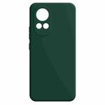 For Huawei Nova 12 Imitation Liquid Silicone Phone Case(Dark Green)