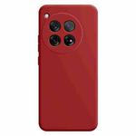 For OnePlus 12 Imitation Liquid Silicone Phone Case(Dark Red)