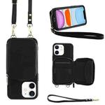 For iPhone 11 Multifunctional Zipper Wallet RFID Phone Leather Case(Black)