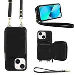 For iPhone 13 Multifunctional Zipper Wallet RFID Phone Leather Case(Black)