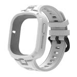 For Honor Watch 4 Solid Color Integrated TPU Watch Band(White)