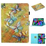 For Lenovo Tab M11/ Xiaoxin Pad 11 2024 Coloured Drawing Stitching Smart Leather Tablet Case(Butterfly)