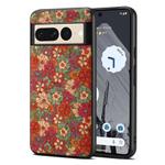 For Google Pixel 7 Pro Four Seasons Flower Language Series TPU Phone Case(Summer Red)
