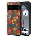 For Google Pixel 6a Four Seasons Flower Language Series TPU Phone Case(Spring Green)