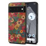 For Google Pixel 6 Pro Four Seasons Flower Language Series TPU Phone Case(Spring Green)