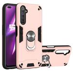 For OPPO Realme 6 Pro 2 in 1 Armour Series PC + TPU Protective Case with Ring Holder(Rose Gold)