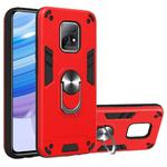 For Xiaomi Redmi 10X 5G / 10X Pro 5G 2 in 1 Armour Series PC + TPU Protective Case with Ring Holder(Red)