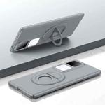 For vivo S18 Magsafe Hidden Fold Holder Full Coverage Shockproof Phone Case(Grey)