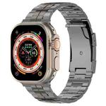 For Apple Watch Ultra 2 49mm Tortoise Buckle Titanium Steel Watch Band(Grey)