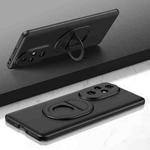 For Honor 200 Pro Magsafe Hidden Fold Holder Full Coverage Shockproof Phone Case(Black)