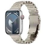 For Apple Watch Series 6 40mm Butterfly Type Titanium Steel Watch Band(Titanium)