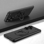 For Xiaomi Redmi Note 13 Pro+ Magsafe Hidden Fold Holder Full Coverage Shockproof Phone Case(Black)