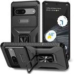 For Google Pixel 7 5G Sliding Camshield Holder Phone Case(Black)