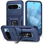 For Google Pixel 9 Pro Sliding Camshield Holder Phone Case(Blue)