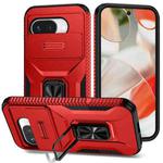 For Google Pixel 9a Sliding Camshield Holder Phone Case(Red)