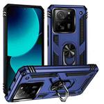For Xiaomi 13T/13T Pro Shockproof TPU + PC Phone Case with Holder(Blue)