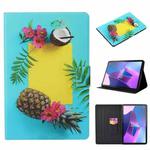 For Lenovo Tab P11 Gen2 /Xiaoxin Pad Plus 2023 Voltage Coloured Drawing Smart Leather Tablet Case(Pineapple)