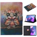 For Lenovo Tab P11 Gen2 /Xiaoxin Pad Plus 2023 Voltage Coloured Drawing Smart Leather Tablet Case(Owl)