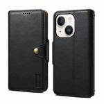 For iPhone 15 Plus Denior Cowhide Texture Wallet Style Leather Phone Case(Black)