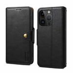 For iPhone 12 Pro Max Denior Cowhide Texture Wallet Style Leather Phone Case(Black)