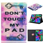 For Lenovo Tab M11/ Xiaoxin Pad 11 2024 Voltage Coloured Drawing Smart Leather Tablet Case(Dont Touch My Pad)