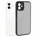 For iPhone 12 Fine Pore Matte Black TPU + PC Phone Case