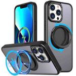 For iPhone 13 Pro 360-degree Rotating MagSafe Magnetic Holder Phone Case(Black)